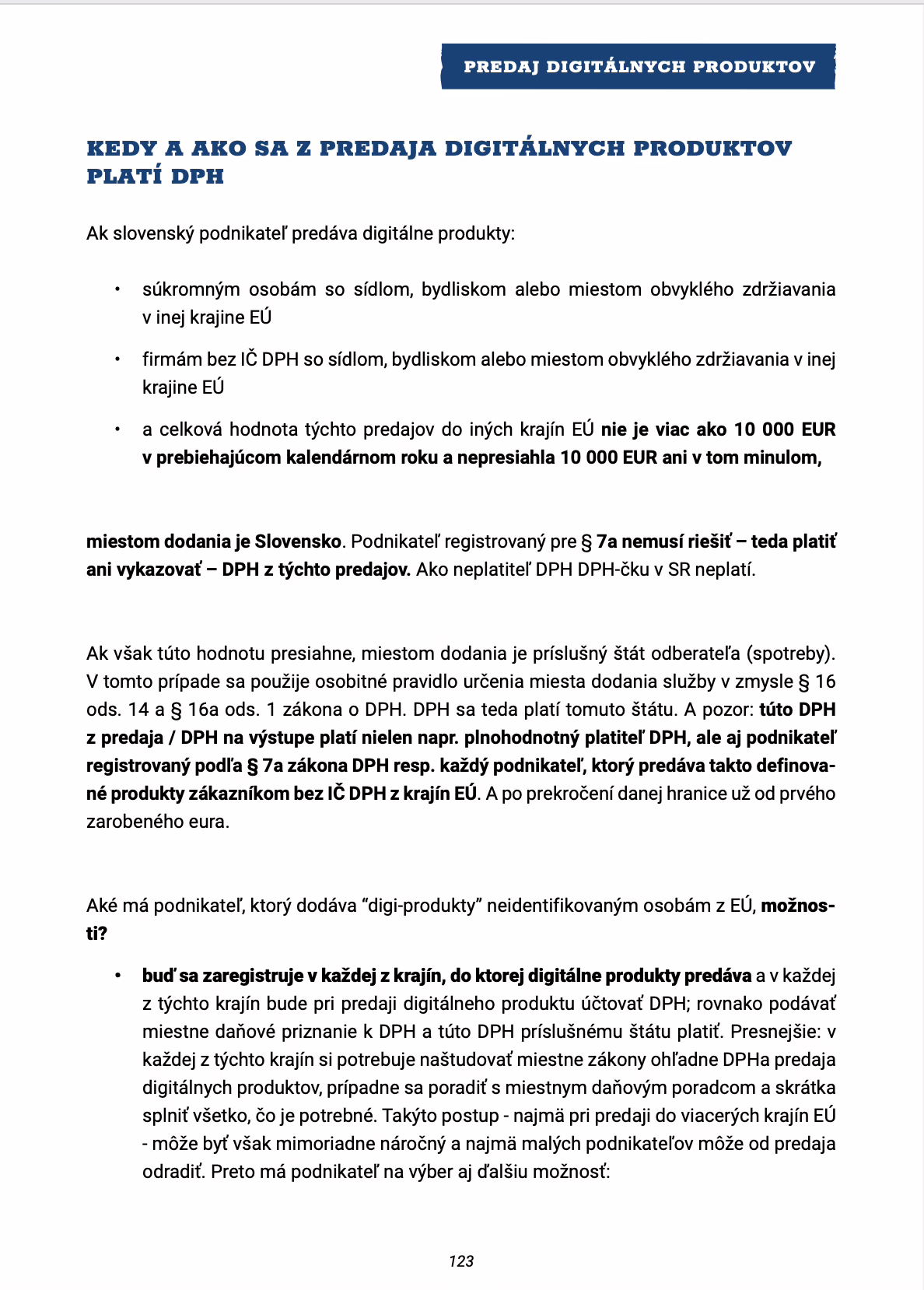 E-book "Podnikateľ registrovaný podľa § 7a zákona o DPH - ako na to (ĽUDSKOU REČOU)" 2025 – Obrázok 6