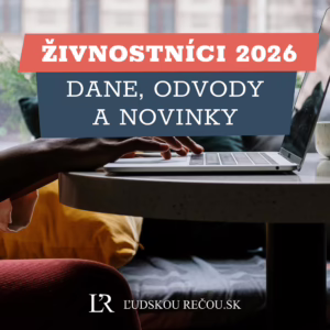 Živnostníci 2026: dane, odvody a novinky (ZÁZNAM)