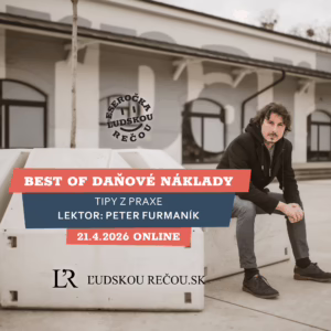 Daňové náklady: best of. Čo sa dá využiť a s čím sa dá vyhrať. 21.4.2026 ONLINE